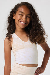 girls motion365+ built-in bra cropped tank