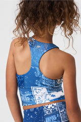 girls motion365+ built-in bra cropped tank