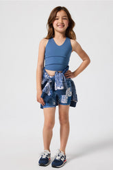 girls anywhere high-waisted short