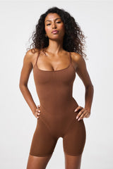 luxe360 sculptknit® short jumpsuit 4"