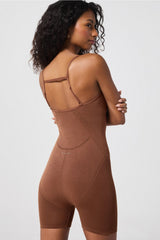 luxe360 sculptknit® short jumpsuit 4"