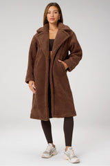 teddy long coat