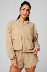ripstop cropped cargo jacket