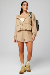 ripstop cropped cargo jacket