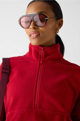 no chill fleece half-zip