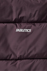 essential cropped hooded puffer vest