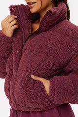teddy puffer jacket