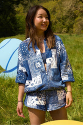 year round terry slouchy bomber