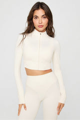 pureluxe cropped train jacket