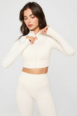 pureluxe cropped train jacket