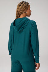 cloud jersey full zip hoodie