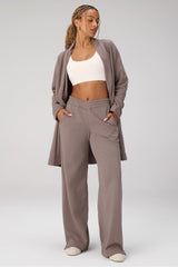 year round terry oversized cardigan