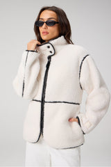 teddy mid-length jacket