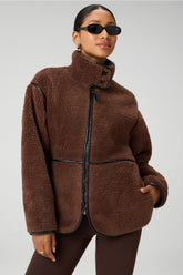 teddy mid-length jacket