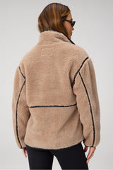 teddy mid-length jacket
