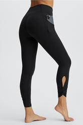 oasis pureluxe high-waisted twist 7/8 legging