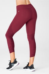 pureluxe mid-rise ruched 7/8 legging