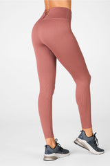 high-waisted seamless lace-up legging