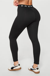 major label shaping high waist logo legging 7/8