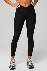 oasis rib hw crossover 7/8 legging
