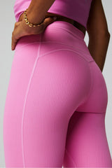 oasis rib high-waisted legging