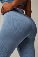 seamless rib high-waisted legging