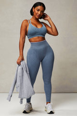 seamless rib high-waisted legging