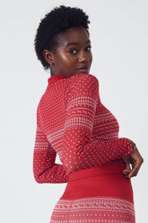 holly seamless long-sleeve top