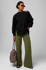 cozy fleece oversized sweatshirt