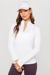 feather tech+ half-zip top