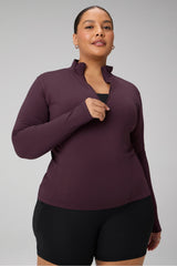 feather tech+ half-zip top