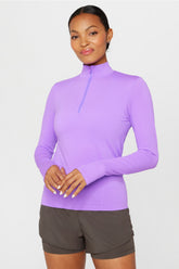 feather tech+ half-zip top