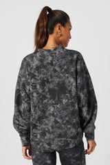 cozy fleece v-neck sweatshirt