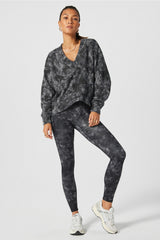 cozy fleece v-neck sweatshirt