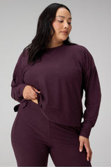 cloud jersey boxy long-sleeve top