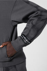 cozy fleece half zip sweatshirt