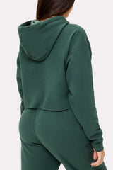 cozy fleece everyday cropped hoodie