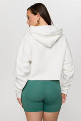 cozy fleece everyday cropped hoodie