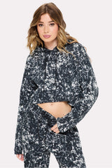 cozy fleece everyday cropped hoodie