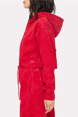 cozy fleece everyday cropped hoodie