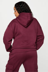 cozy fleece slouchy hoodie