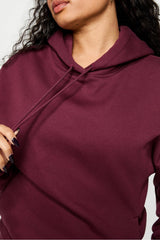 cozy fleece slouchy hoodie