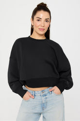year round terry crew neck sweatshirt