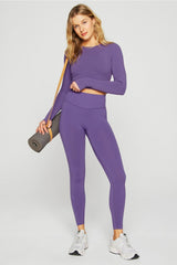 sleek seamless long-sleeve top