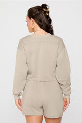 so sleek modal cropped sweatshirt