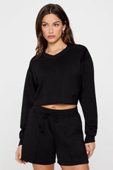 so sleek modal cropped sweatshirt