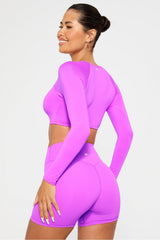 airlite long-sleeve crop top