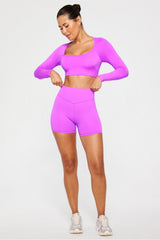 airlite long-sleeve crop top