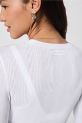 luxe360 rib long-sleeve top