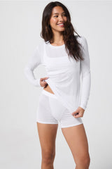 luxe360 rib long-sleeve top